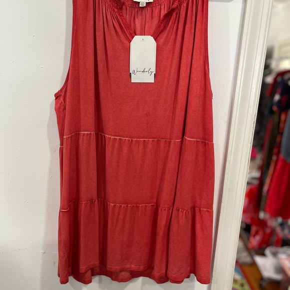 Wonderly plus top orange 
Viscose XXL F-6 - Picture 1 of 7